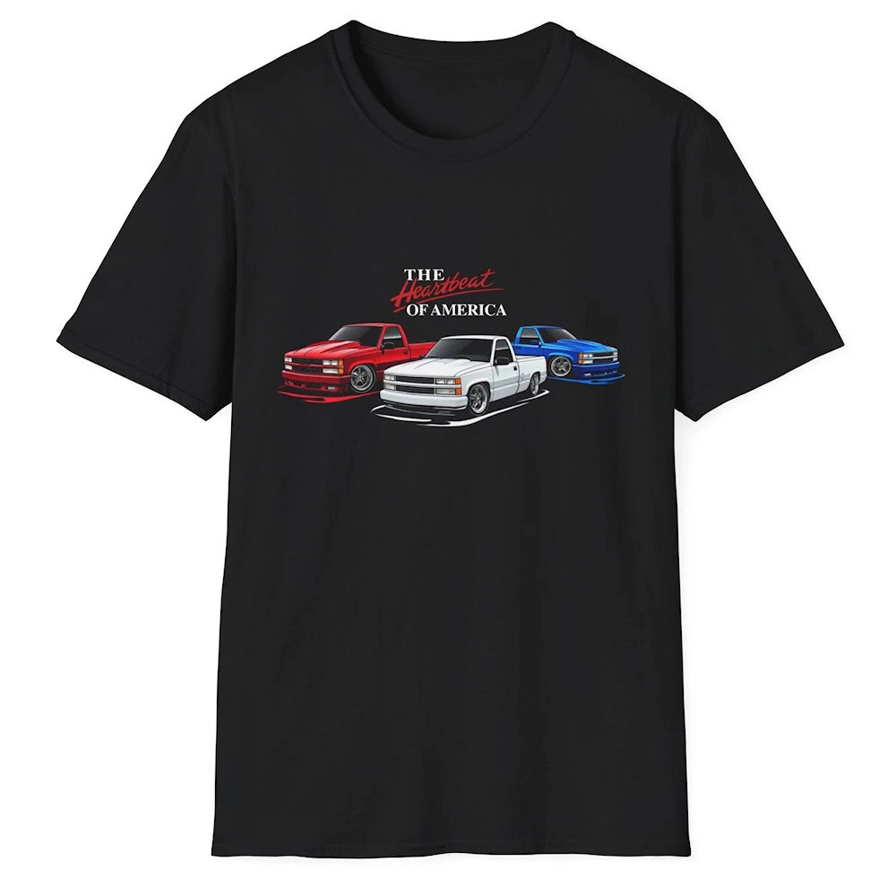 T-Shirt - Chevrolet C/K Trucks Heartbeat (L) schwarz