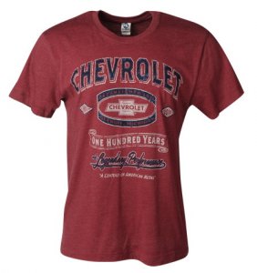 Red Chevrolet Centennial Legendary T-Shirt from Chevyma