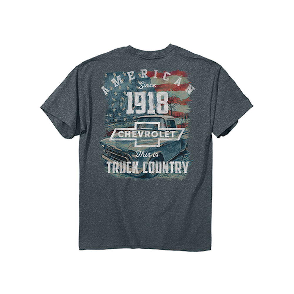 T-Shirt - Chevrolet Trucks Country (L) Denim Heather
