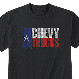 Black Chevy Trucks Star T-Shirt from Chevymall in Size XL