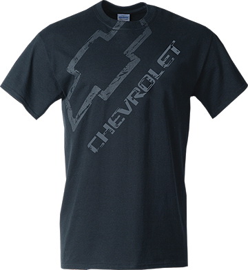 T-Shirt - Chevrolet Weathered Bowtie (L) black