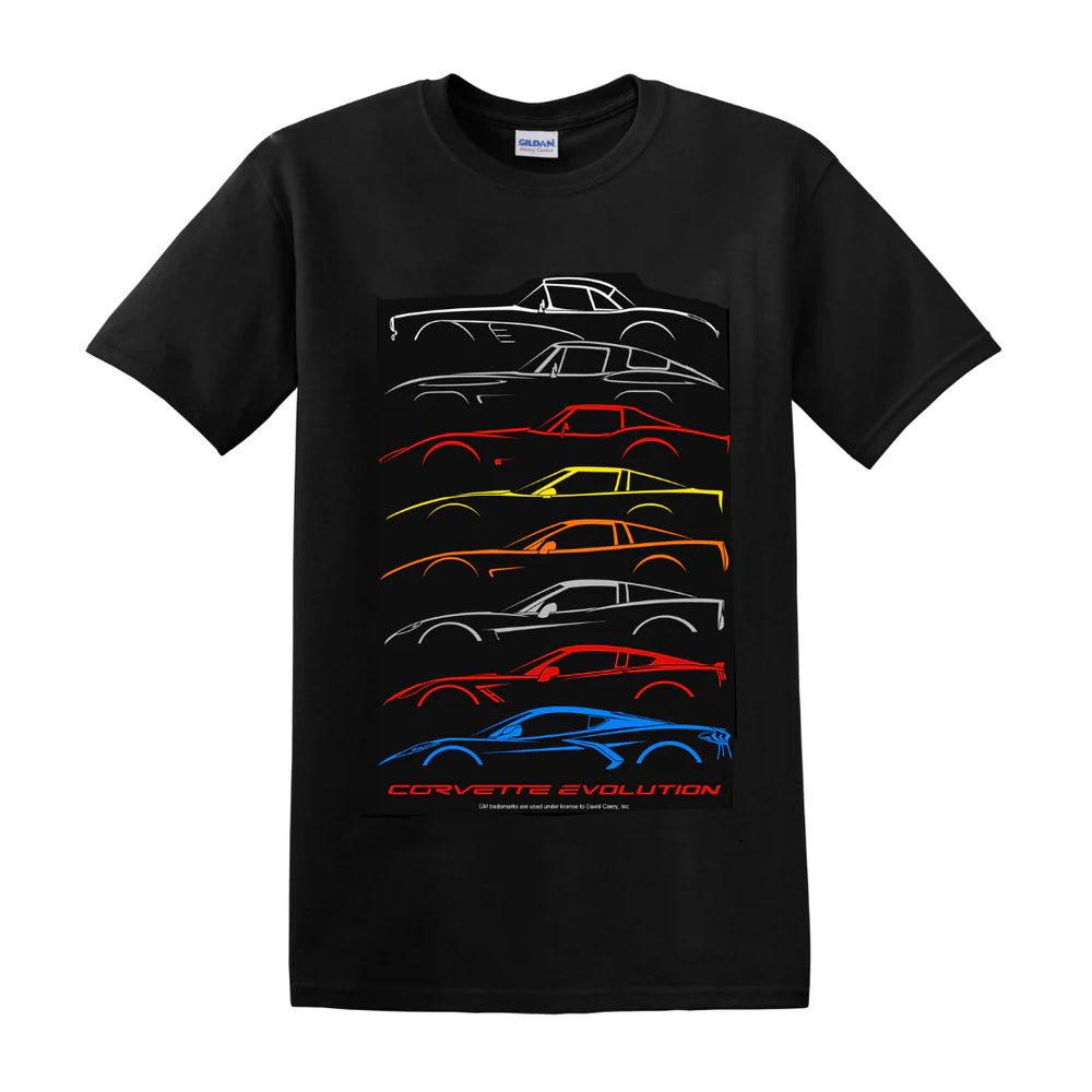 T-Shirt - Chevy Corvette Evolution (XL) schwarz
