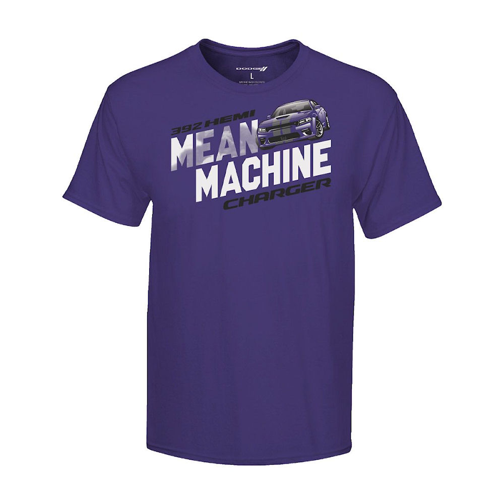 T-Shirt - Dodge Charger 392 Mean Machine (XL) purple