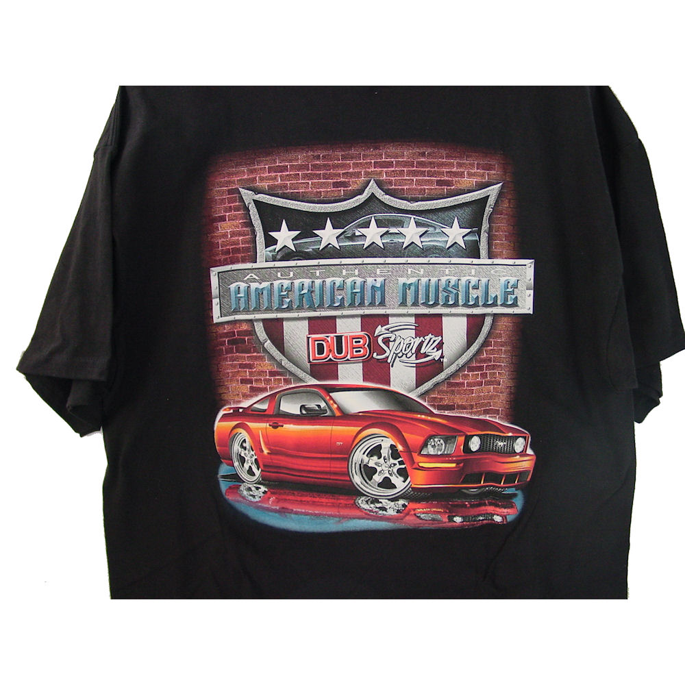 verwarring aanvaardbaar cement Black Ford Mustang American Muscle Cotton T-Shirt in Size L