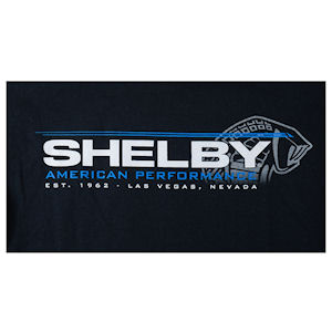 Black Shelby American Performance Cotton T-Shirt in Size L