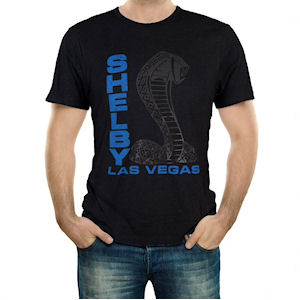 Black Shelby American Las Vegas Stacked Cotton/Polyester T-Shirt
