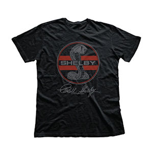 Schwarzes Shelby Snake Stripes T-Shirt aus Baumwolle Schwarzes Shelby Snake Stripes T-Shirt aus Baumwolle