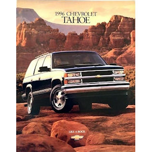 Neuwagenprospekt - 1996 Chevy Tahoe \(englisch\)