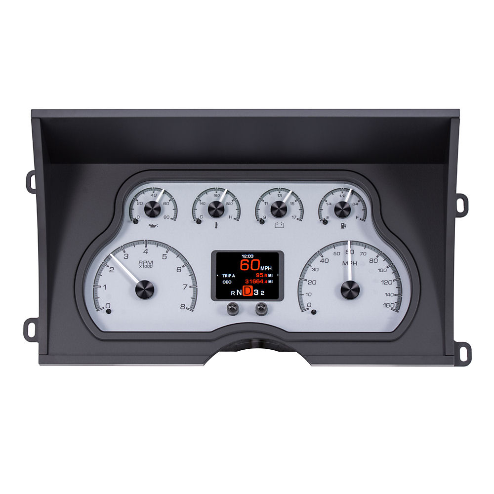 Tachoeinheit KM/H Analog/Digital (Silber) 88-94 GM Trucks