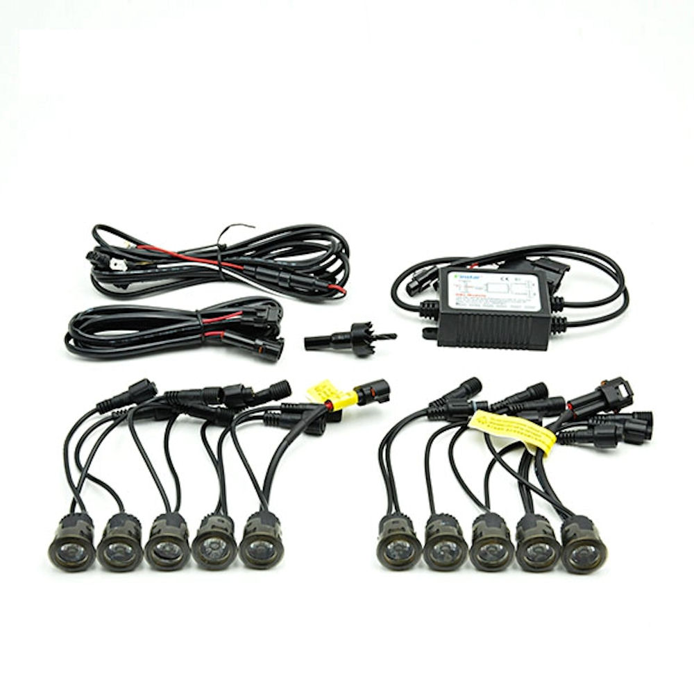 Tagfahrleuchten-Kit LED 10x (get�nt) universal