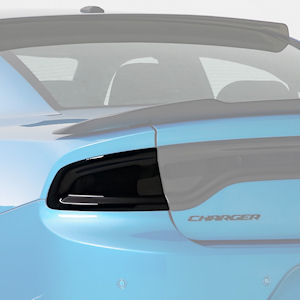 GTS Black Tail Light Covers for 2016-2023 Dodge Charger