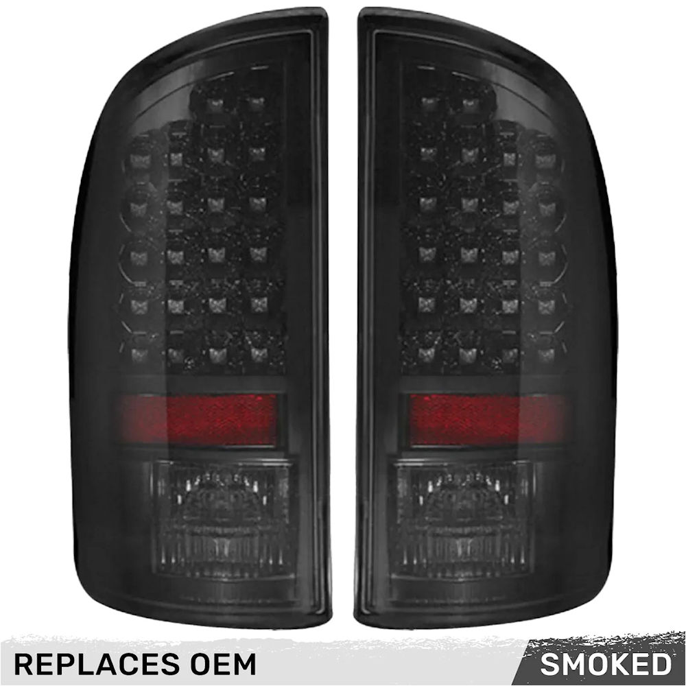 Taillights LED Black (tinted) 02-06 Dodge RAM Trucks