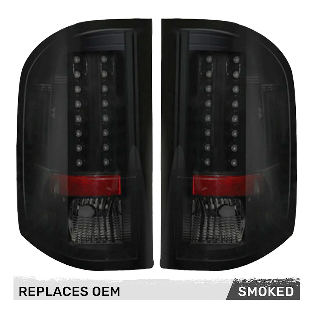 Taillights LED Black (tinted) 07-13 Chevy Silverado