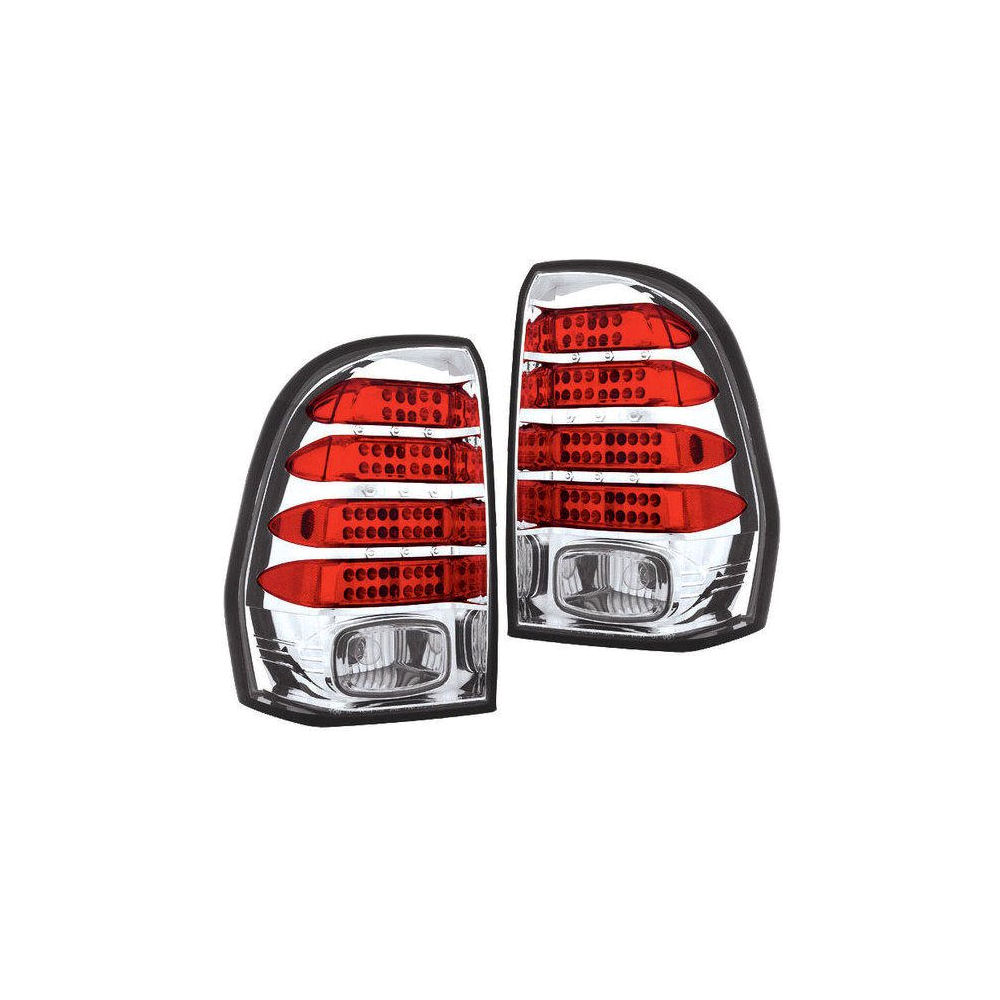 Taillights LED Chrome (clear) 02-09 Chevy Trailblazer