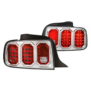 IPCW LED Tail Lights (clear) for 2005-2009 Ford Mustang