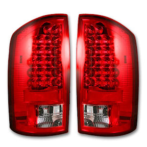 Recon LED Tail Lights (red) for 2002-06 Dodge RAM Truck