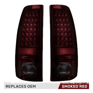Recon LED Tail Lights (red) for 1999-06 Chevy Silverado