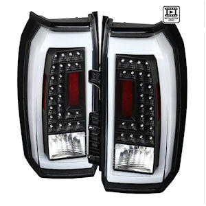 Black LED Tail Lights (non-tinted) for 2015-2020 Chevrolet Tahoe/Suburban