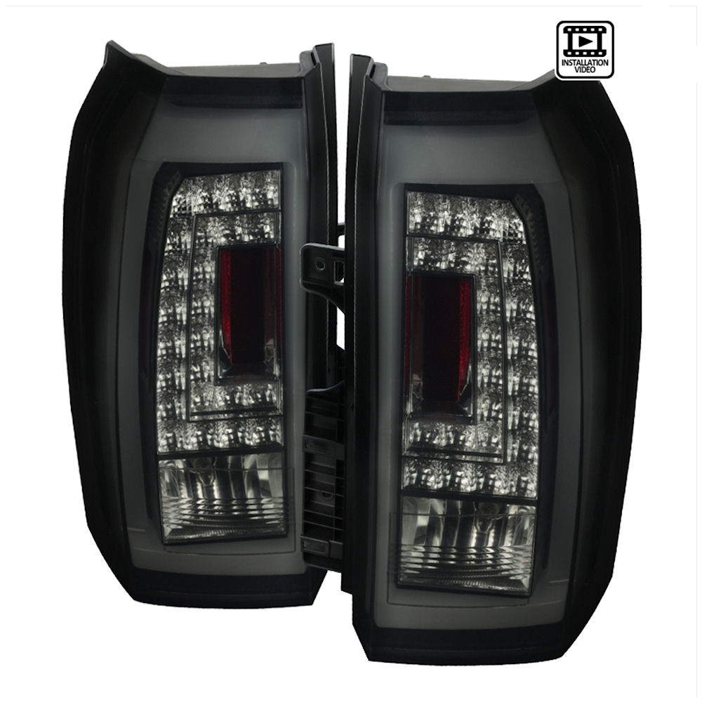Taillights LED DRL Chrome (tinted) 15-20 Chevy Tahoe