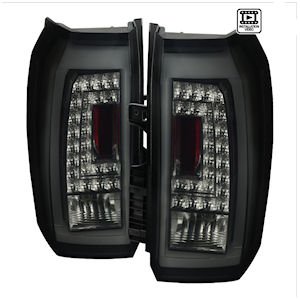 Chrome LED Tail Lights (black-tinted) for 2015-2020 Chevrolet Tahoe/Suburban