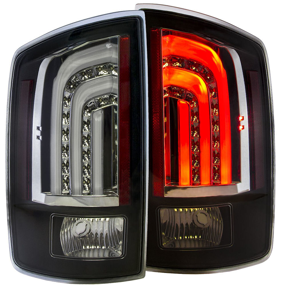 Taillights OLED Black (clear) 06-08 Dodge RAM Trucks