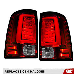 Recon OLED Tail Lights (red) for 09-18 Dodge RAM Trucks