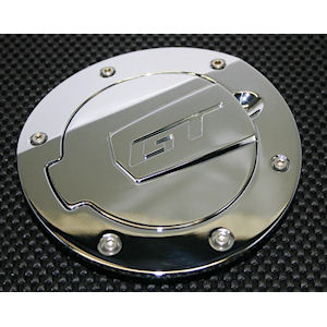 SHR Alu-Tankklappe (Chrom) für 10-14 Ford Mustang GT SHR Alu-Tankklappe (Chrom) für 10-14 Ford Mustang GT