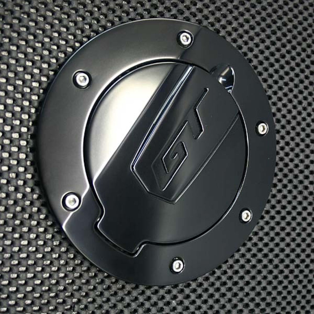 Tankklappe Aluminium (schwarz) 10-14 Ford Mustang GT