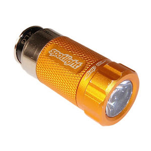 Spotlight LED Taschenlampe 12V NiMH Akku Hazard Orange