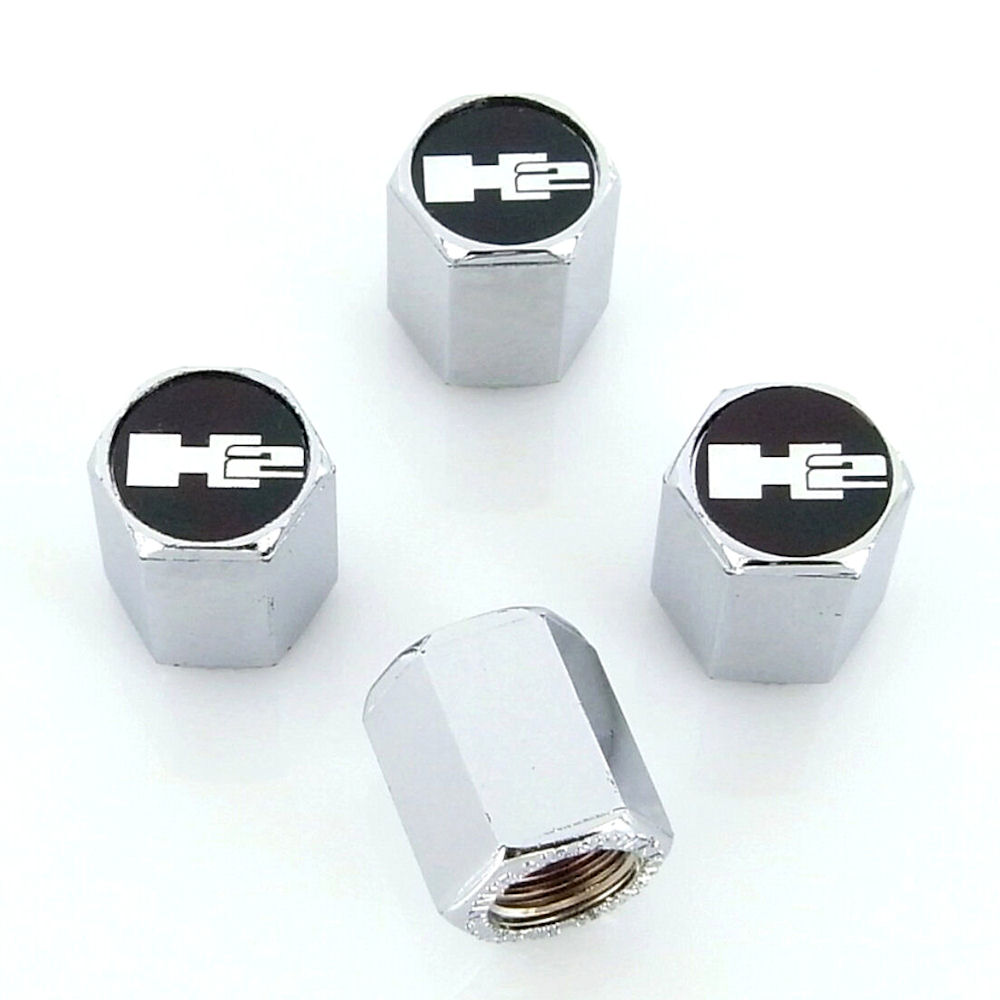 Tire Valve Stem Caps (Chrome) 03-09 Hummer H2