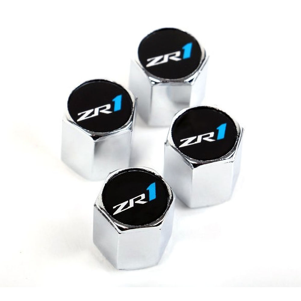 Tire Valve Stem Caps (Chrome) 09-13 Corvette ZR1