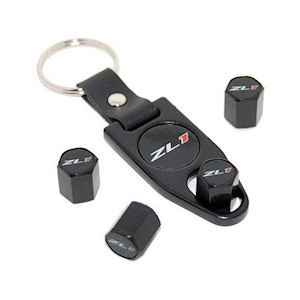 Logo Tire Valve Stem Caps/Key Fob for 12-24 Camaro ZL1
