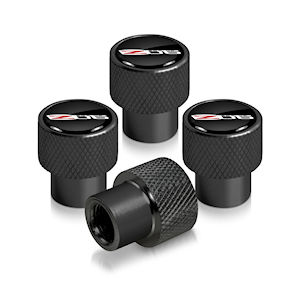 Black Tire Valve Stem Caps (06-13 Chevy Corvette Z06)
