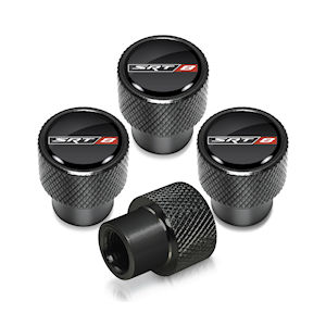 Black Tire Valve Stem Caps for 06-24 Dodge Charger SRT8