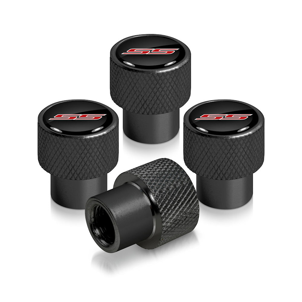Tire Valve Stem Caps (black) 10-24 Camaro SS