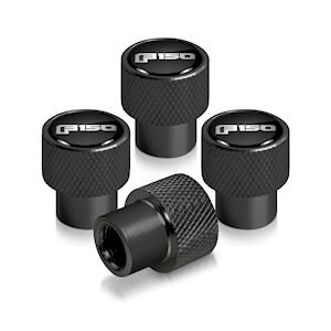 Black Tire Valve Stem Caps for 2015-20 Ford F-150 Truck