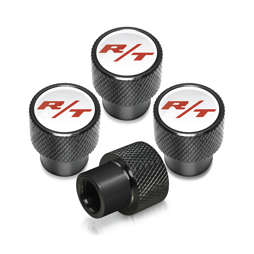 Tire Valve Stem Caps (black) 67-24 Dodge R/T