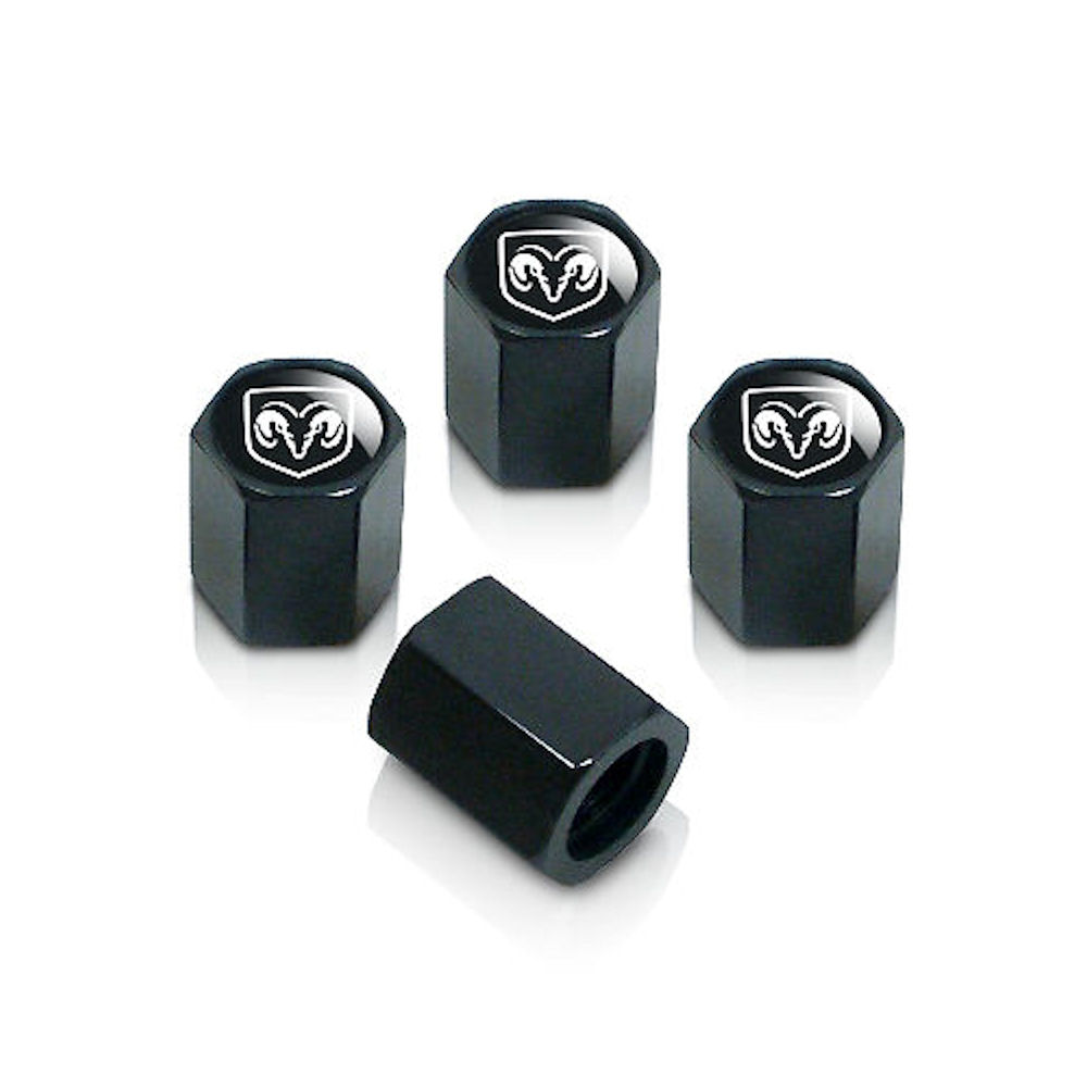 Tire Valve Stem Caps (black) 94-26 Dodge RAM