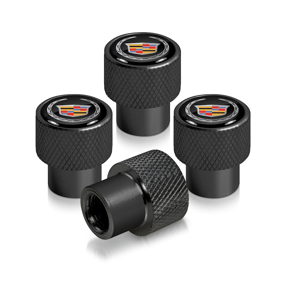 Tire Valve Stem Caps (black) 99-14 Cadillac Escalade