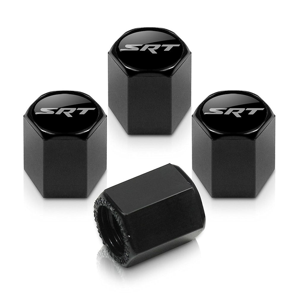 Tire Valve Stem Caps (black) Dodge SRT