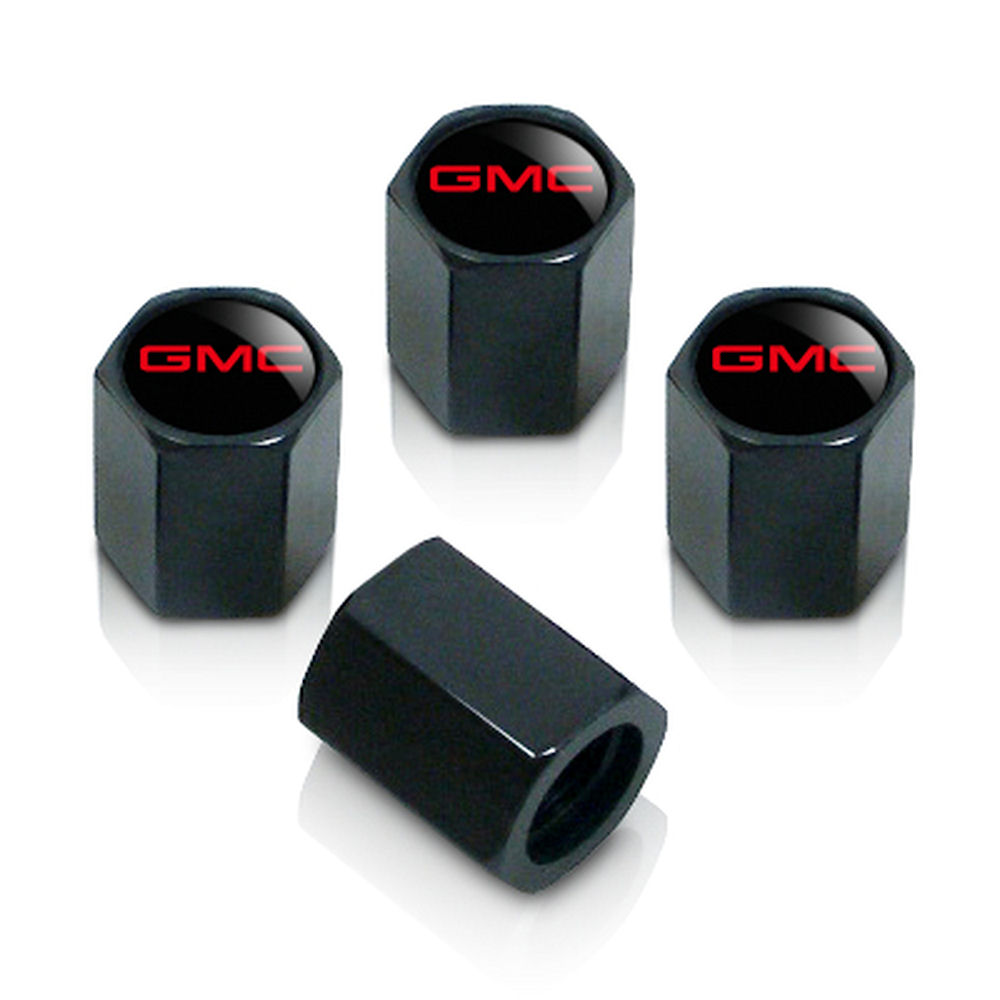 Tire Valve Stem Caps Set from Logo Caps for GMC vehicles