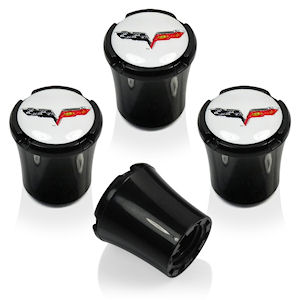 Ubrass Tire Valve Stem Caps for 2005-13 Chevy Corvette