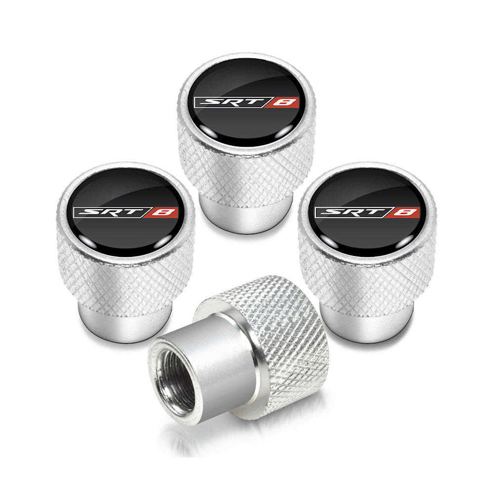 Tire Valve Stem Caps (silver) 06-24 Charger SRT8