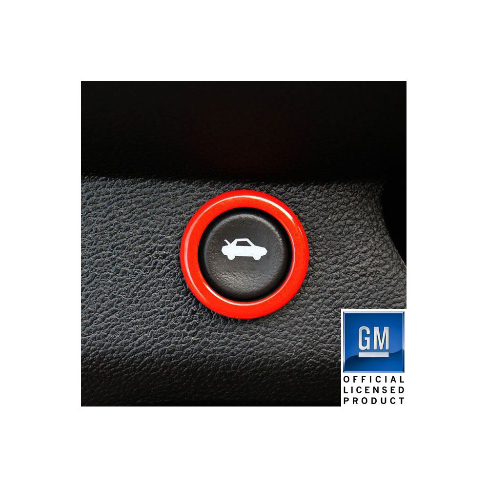 Trunk Release Bezel Billet (orange) 10-15 Chevy Camaro