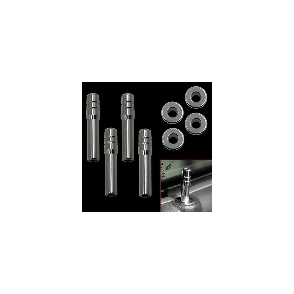 T�rkn�pfe + Rahmen 4x Slimline (poliert) 06-19 Dodge