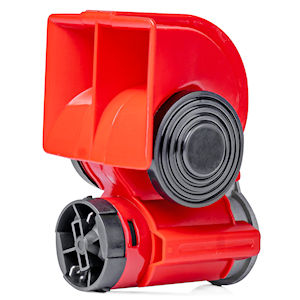 12V Compressor Two-Tone Horn 115db (530/680 Hz) Red