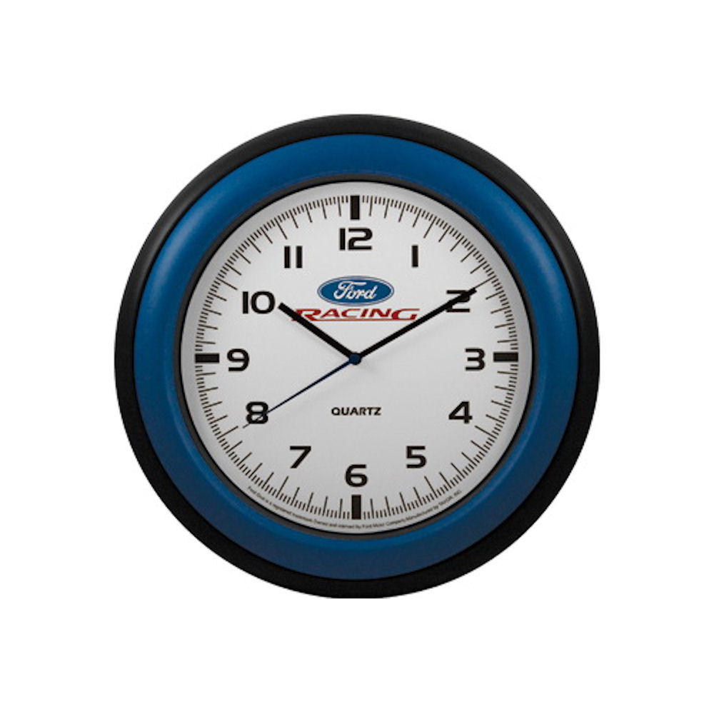 Ford Racing Wall Clock from Taxor officially licensed from Ford