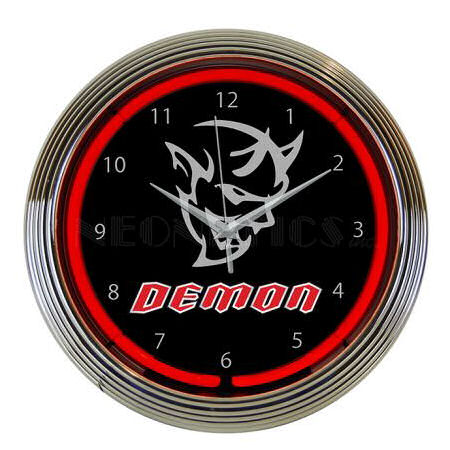 Wanduhr - Dodge SRT� Demon (Neon) 110V