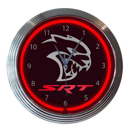 Wanduhr - Dodge SRT� Hellcat (Neon) 110V