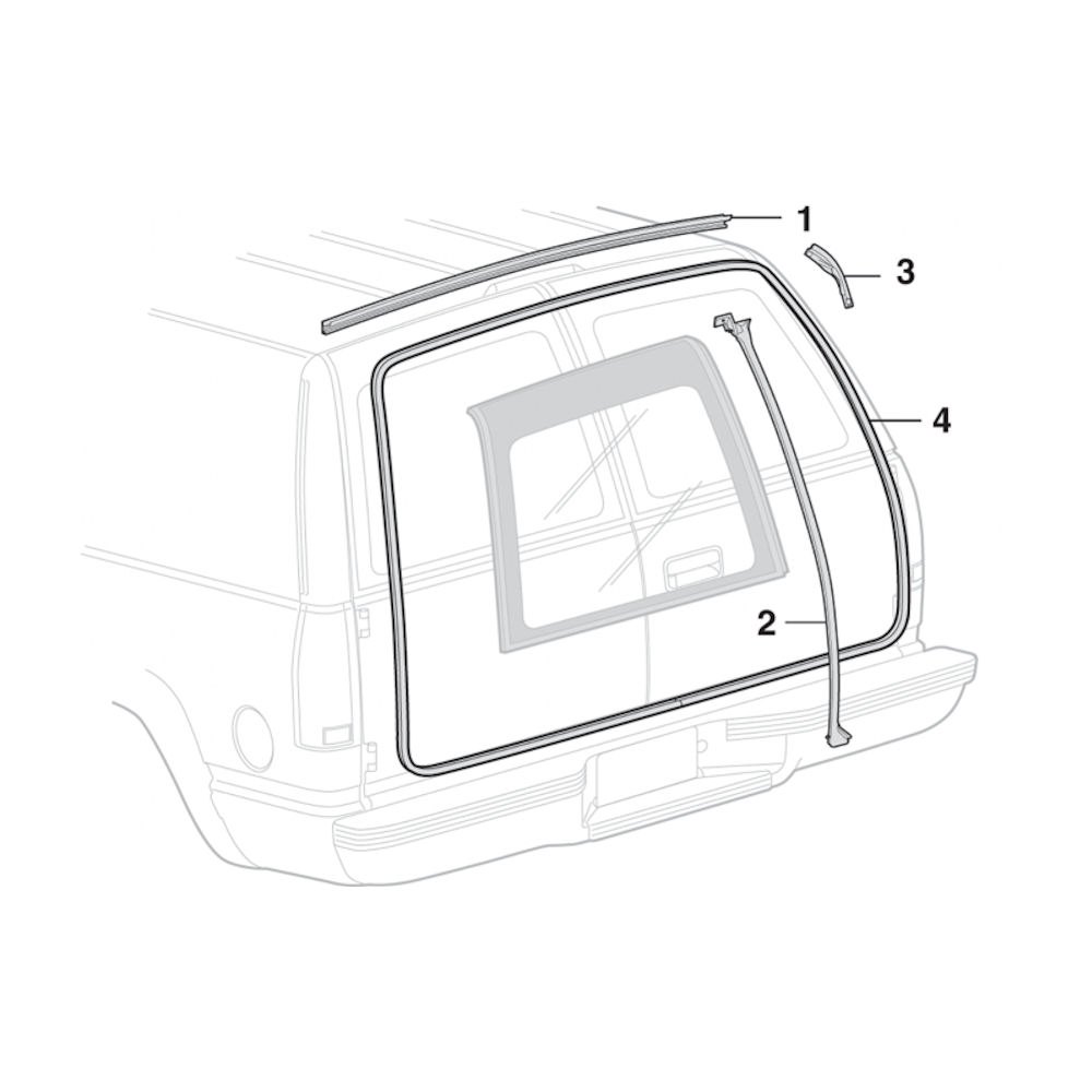 Rear Door Weatherstrip from LMC Truck for 19921999 Chevy Suburban/Tahoe